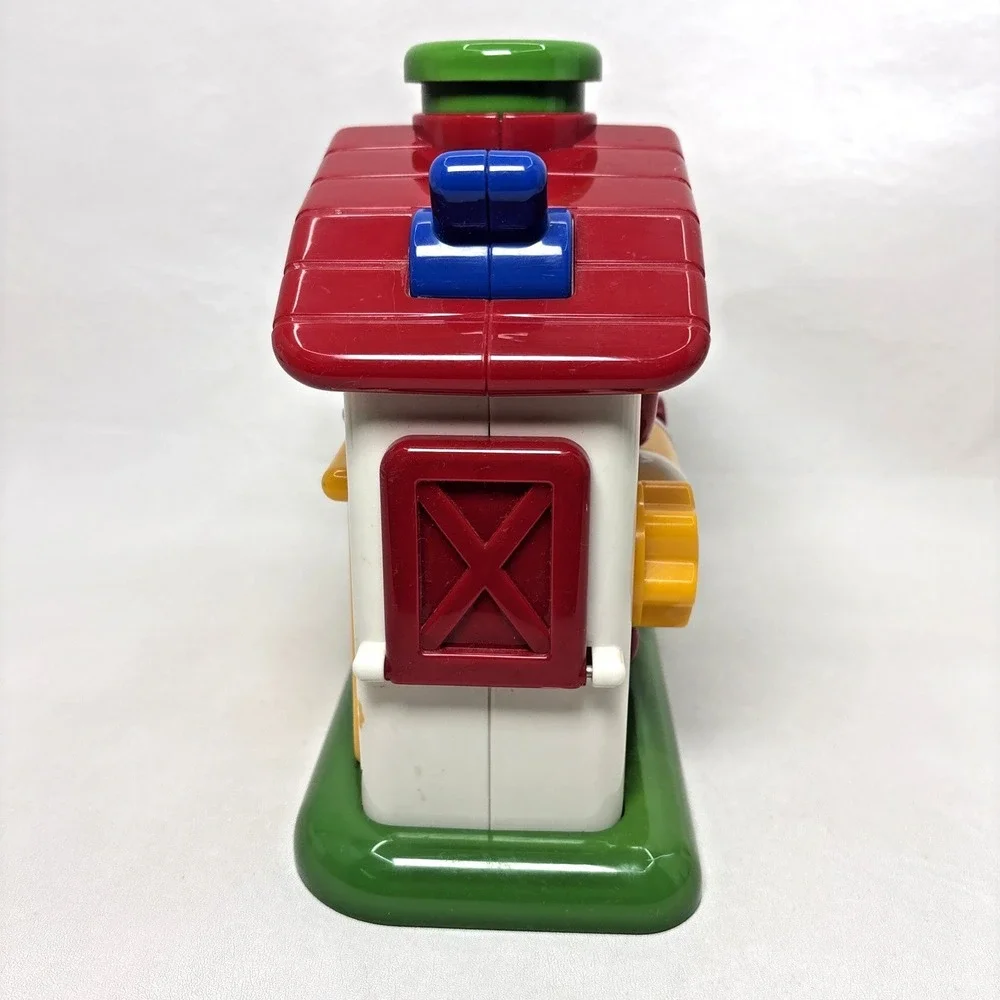 TOLO Pop Up Farm First Friends Barn‎ Toy Set Infant Toddler Primary Colors Cow